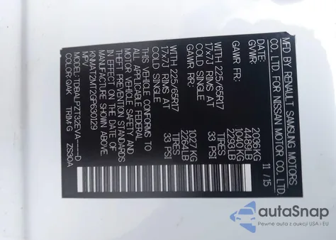 2016 Nissan Rogue S z USA, uszkodzony, nr VIN KNMAT2MT2GP630129